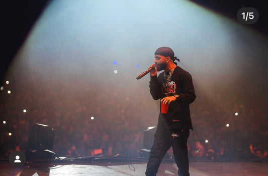 Men’s red/white logo black fleece jogger