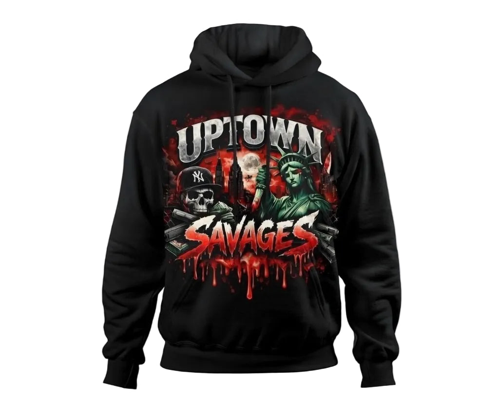 UPTOWN SAVAGES🩸🗽 bloodie hoodie