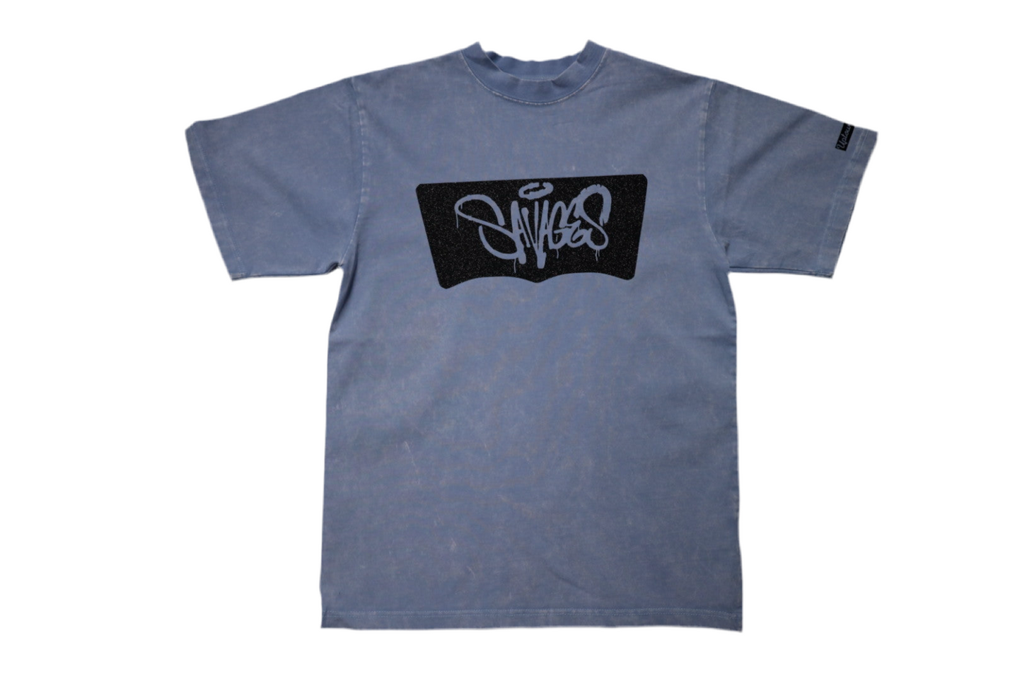 Baby blue washes oversized washed
