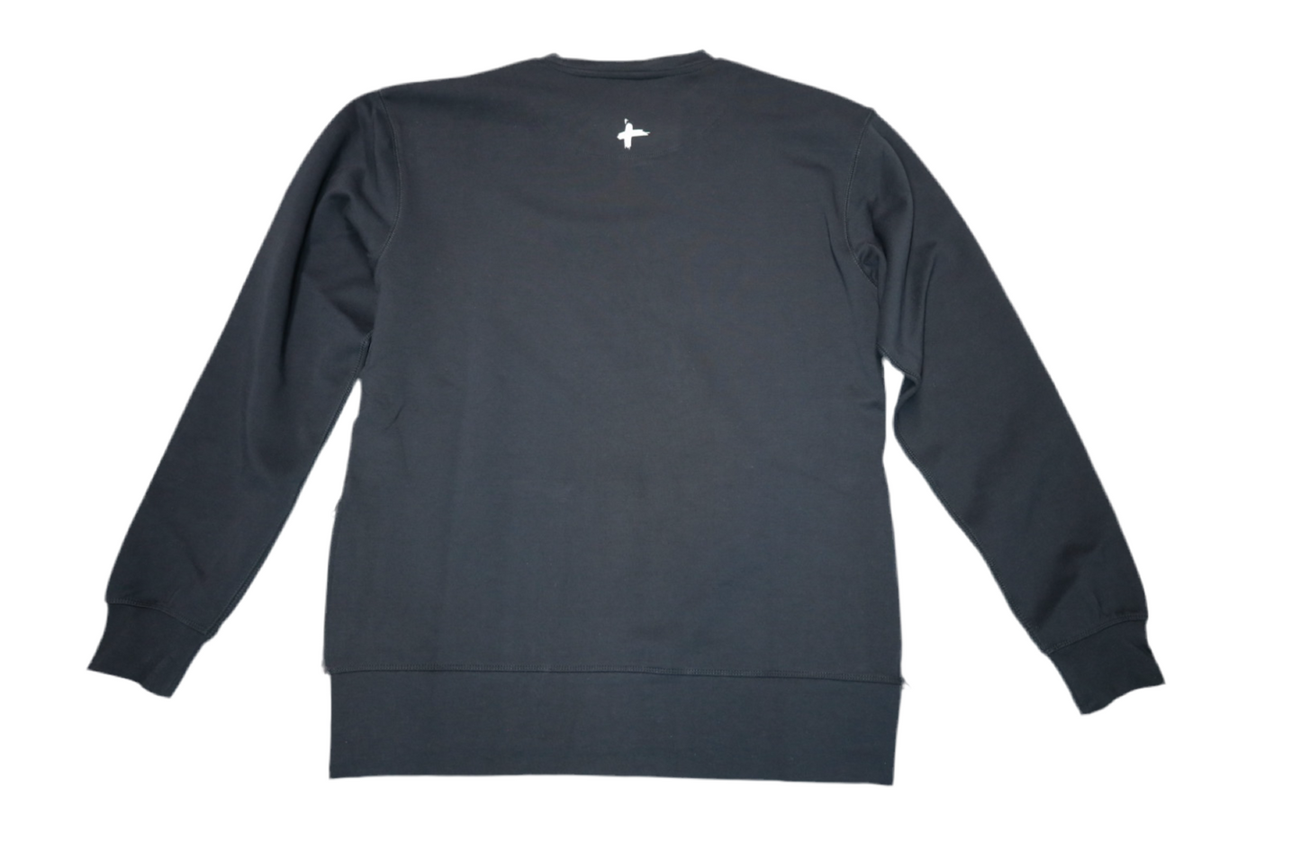 Uptown savages transfer logo white on zip side fleece sweater