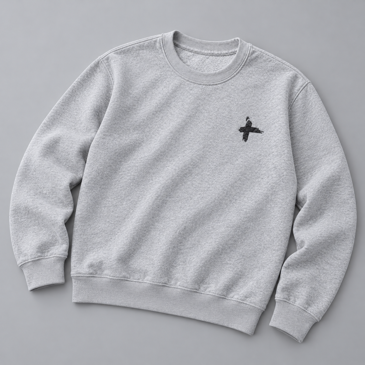 Black cross logo sweater
