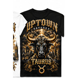 UPTOWN SAVAGES Taurus black T-shirt