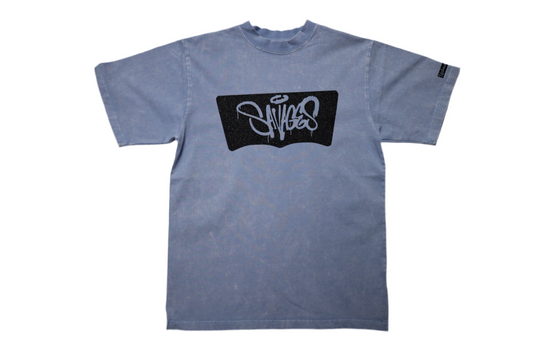 Baby blue washes oversized washed