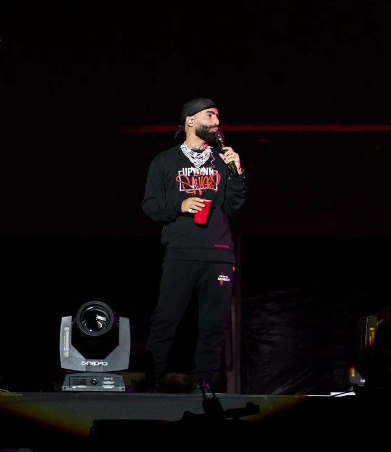 Box U.S fleece side zip crew neck sweater