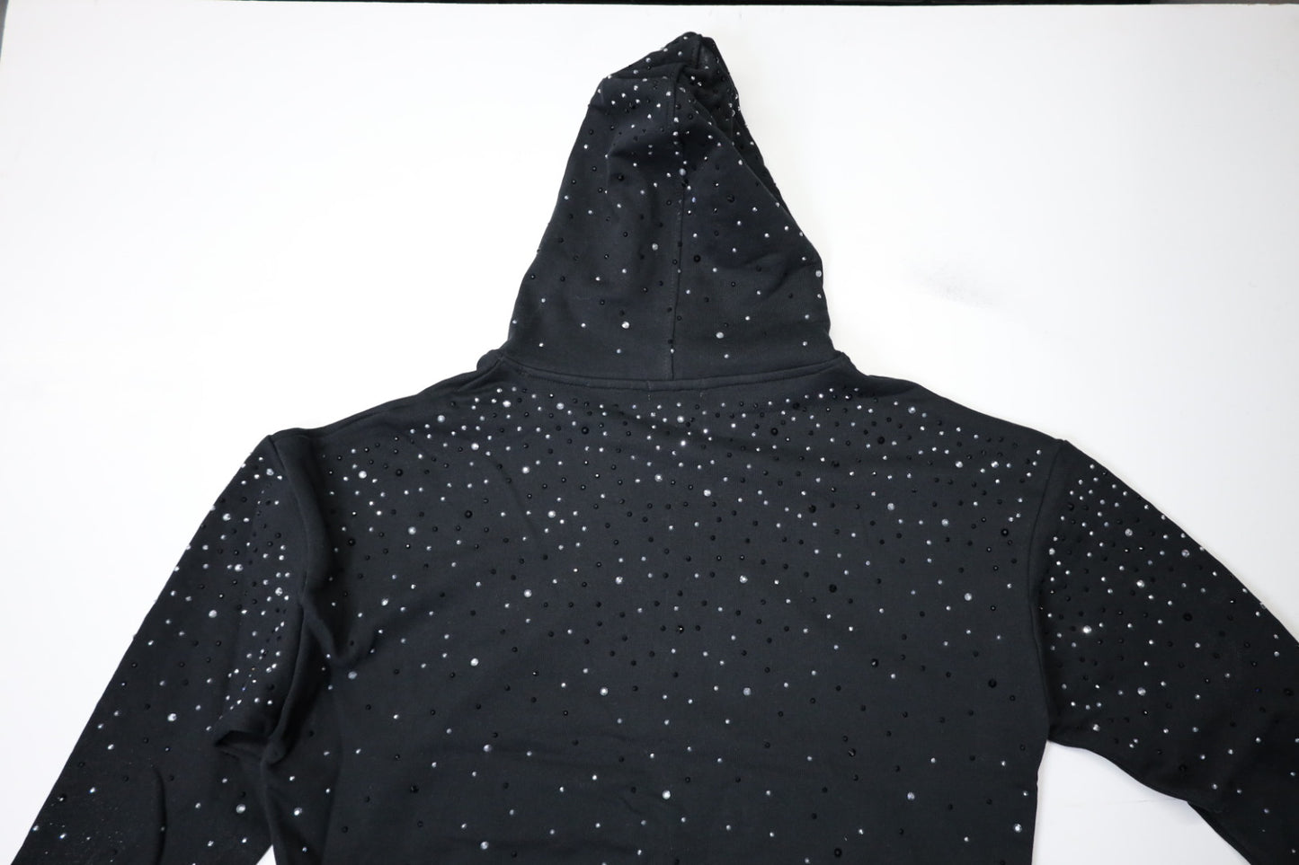 Logo rhinestone hoodie