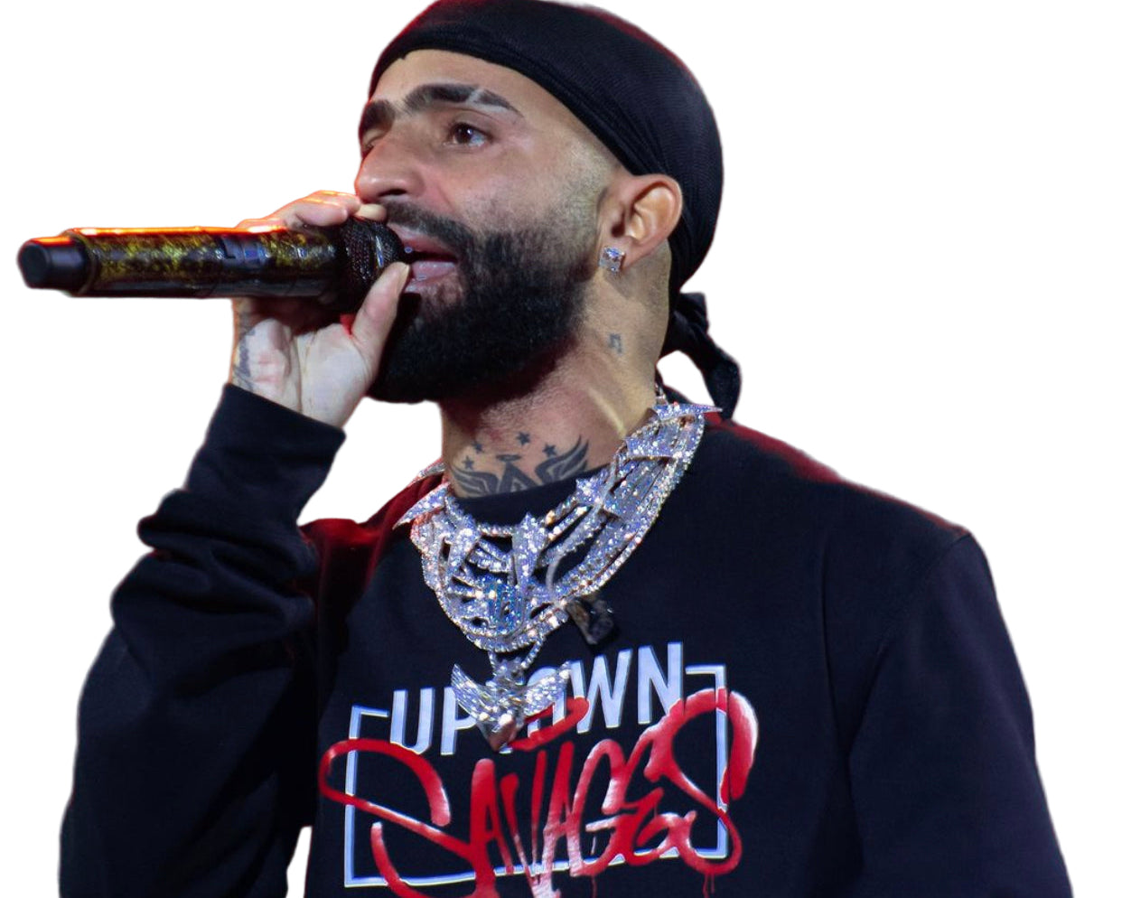 Box U.S fleece side zip crew neck sweater