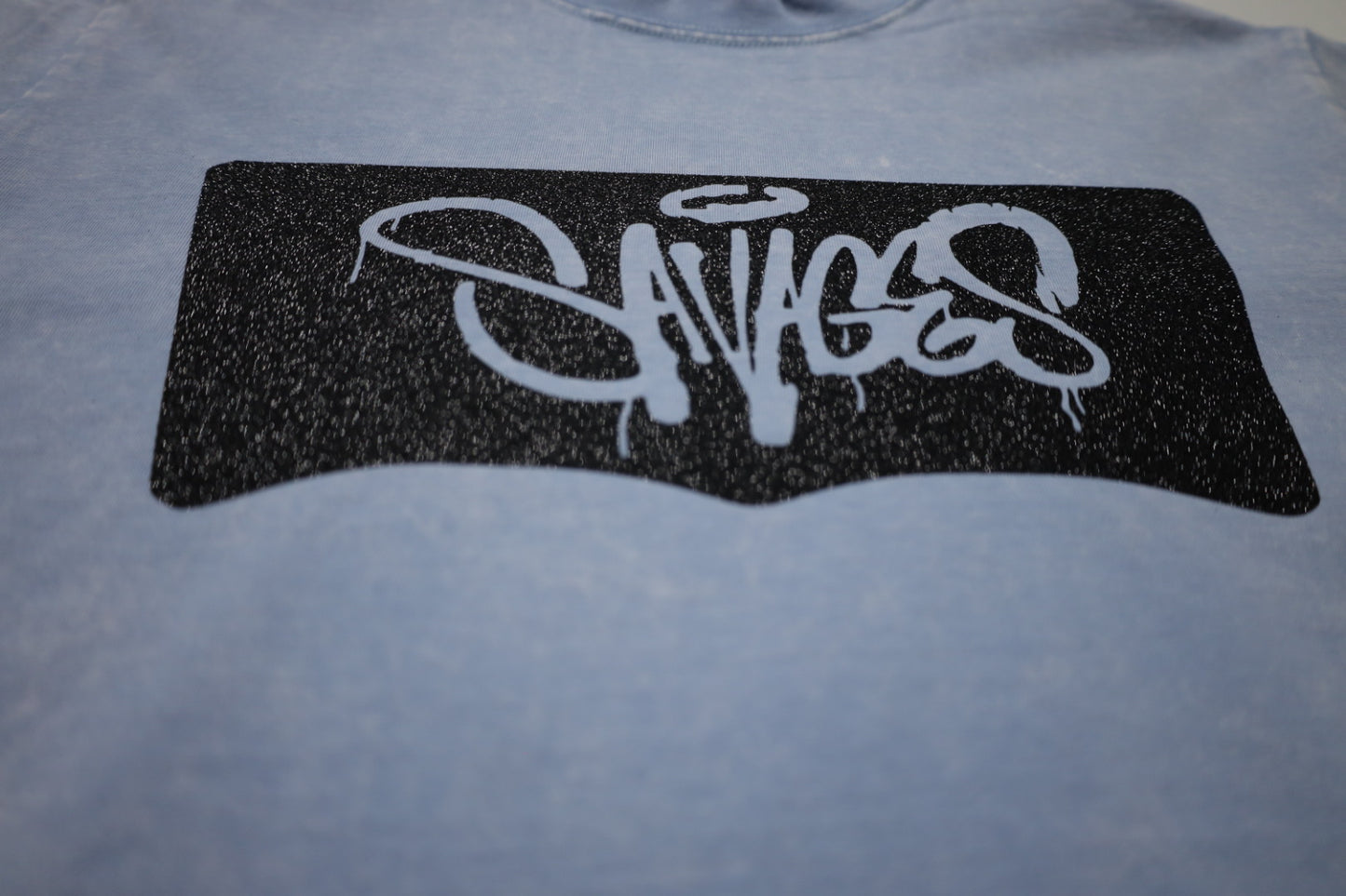 Baby blue washes oversized washed