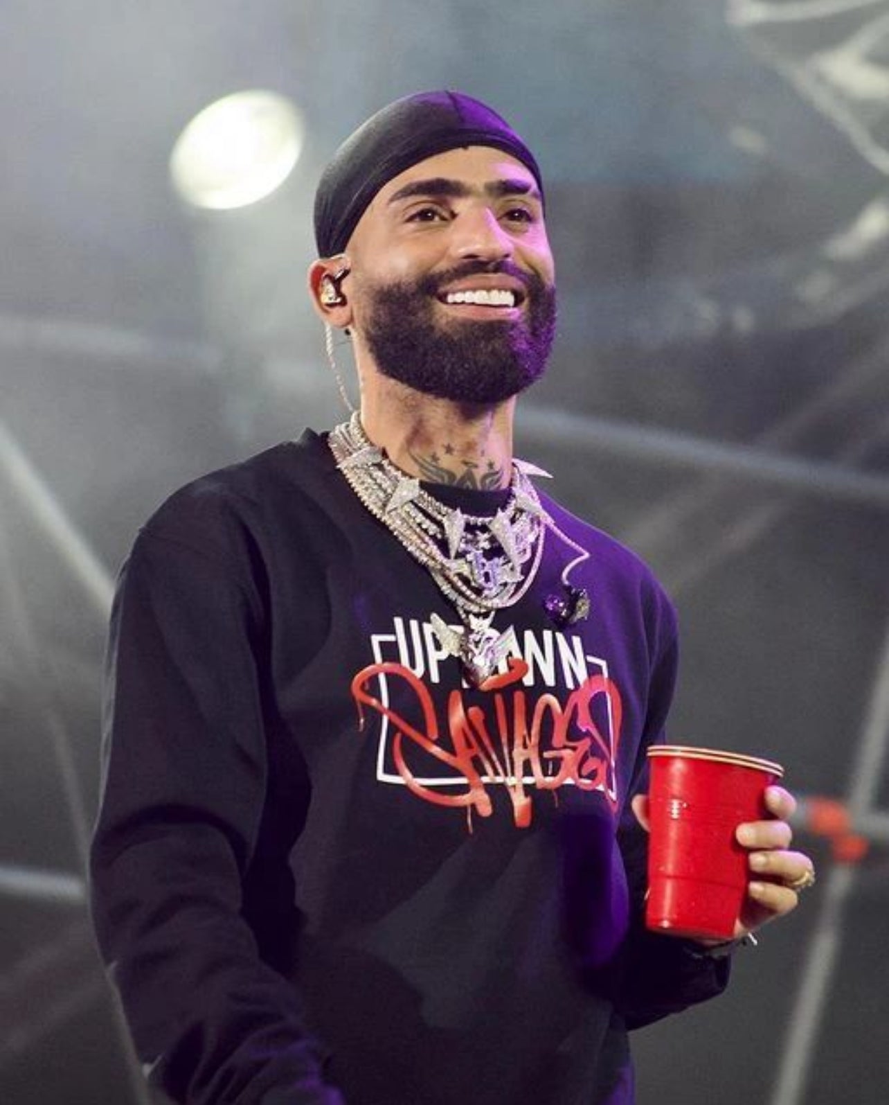 Box U.S fleece side zip crew neck sweater