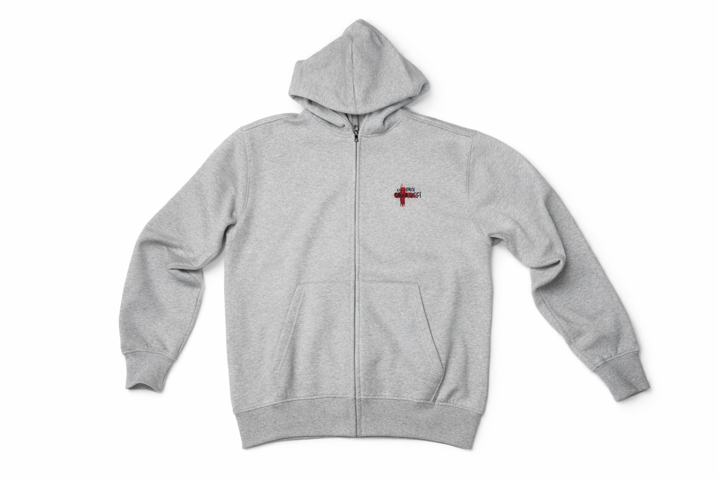 Logo hoodie grey