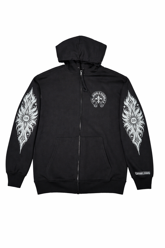 U.S white glitter horse shoe suit