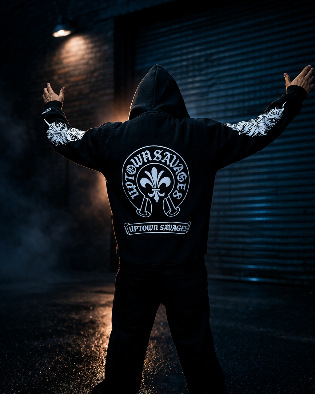 U.S white glitter horse shoe suit