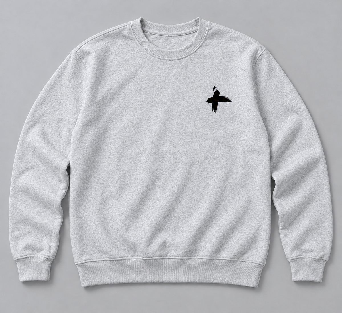 Black cross logo sweater