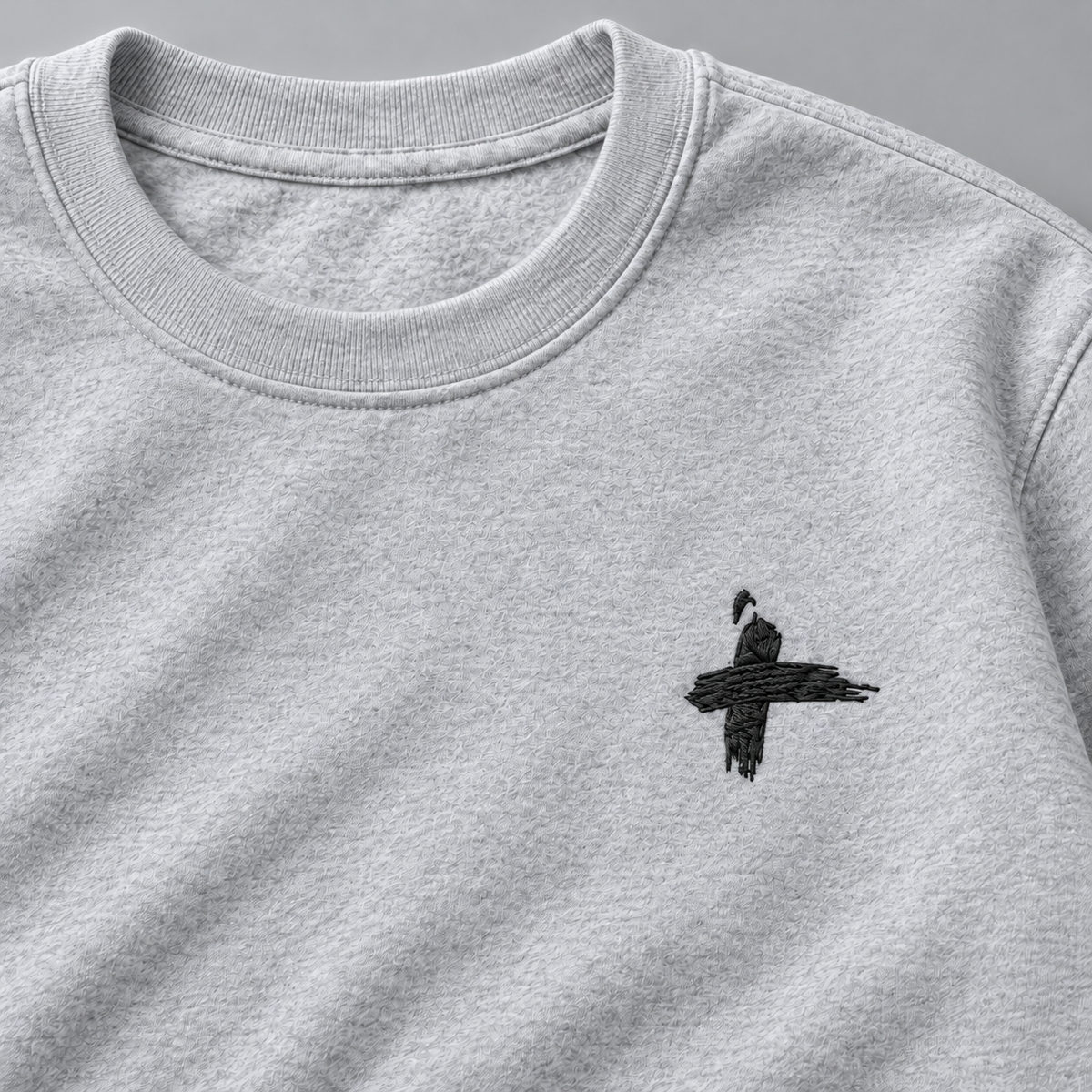 Black cross logo sweater