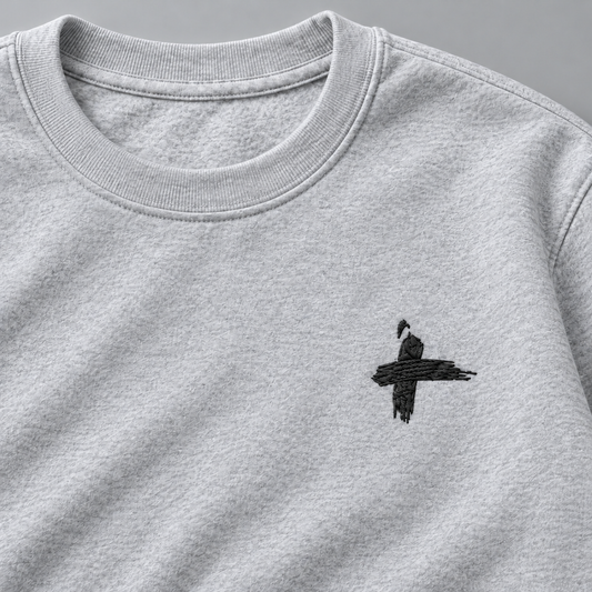 Black cross logo sweater