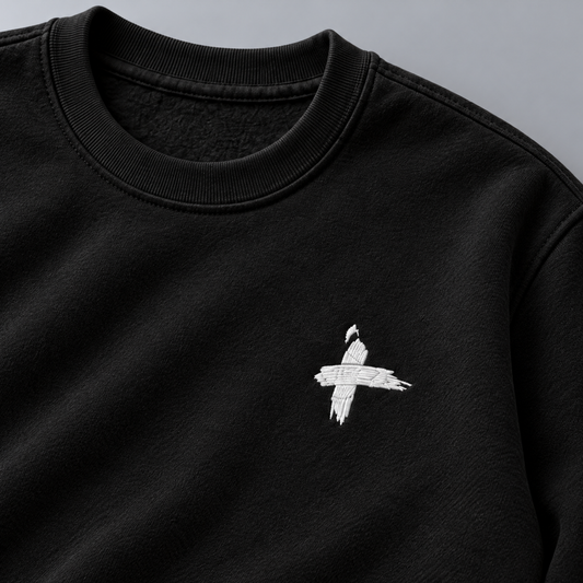 White logo cross