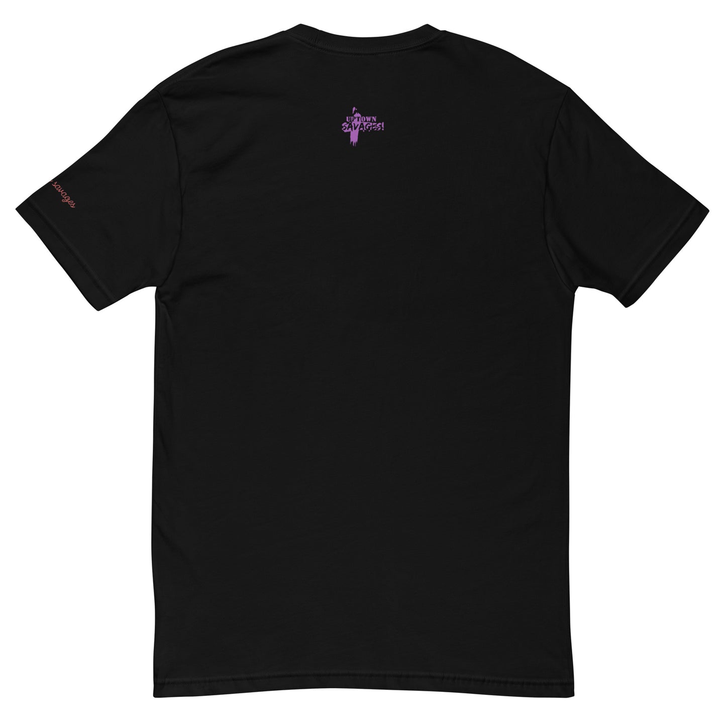 Uptown savages purple on black transfer logo