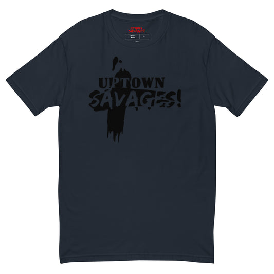 uptown savages Black transfer logo on black