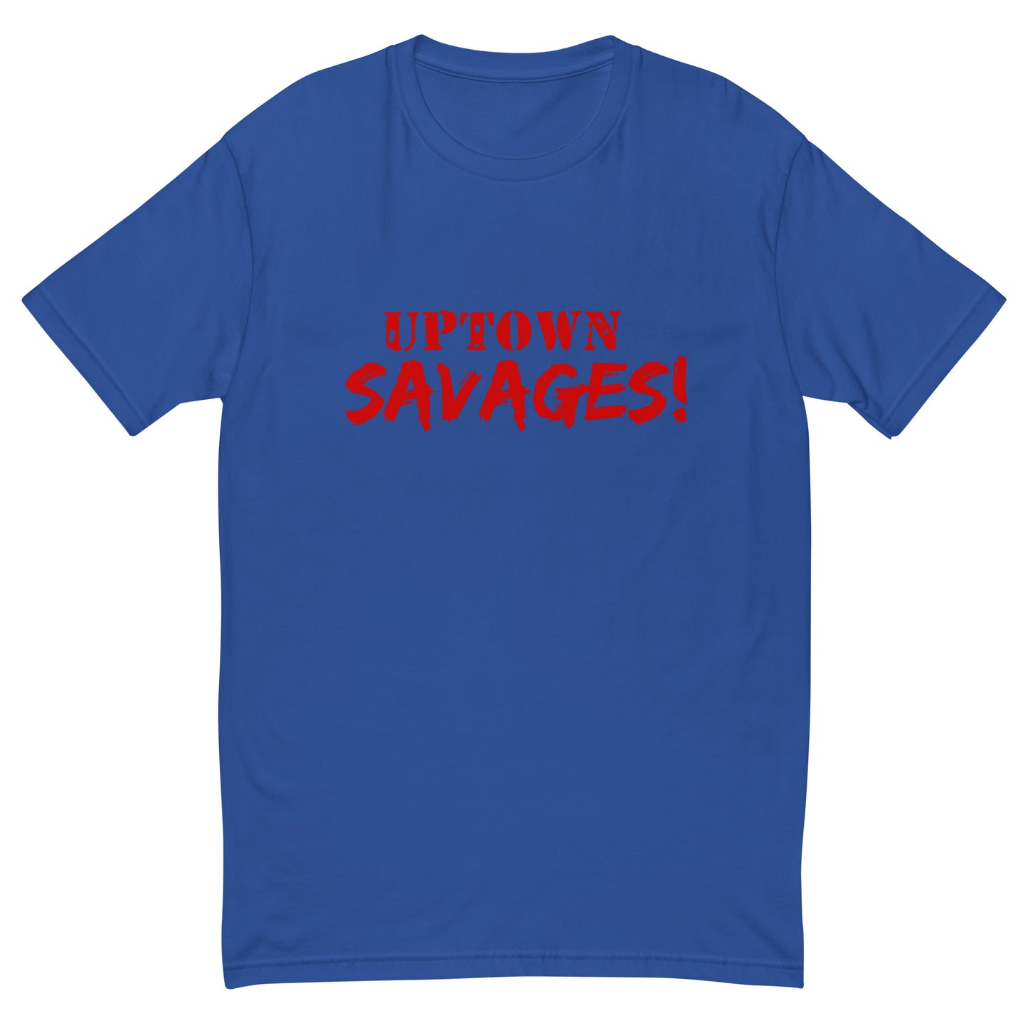 uptown savages red on royal blue