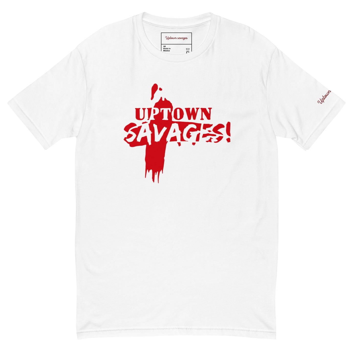 Uptown savages red transfer logo