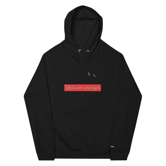 UPTOWN SVAGES  box signature on black [ hoodie ]