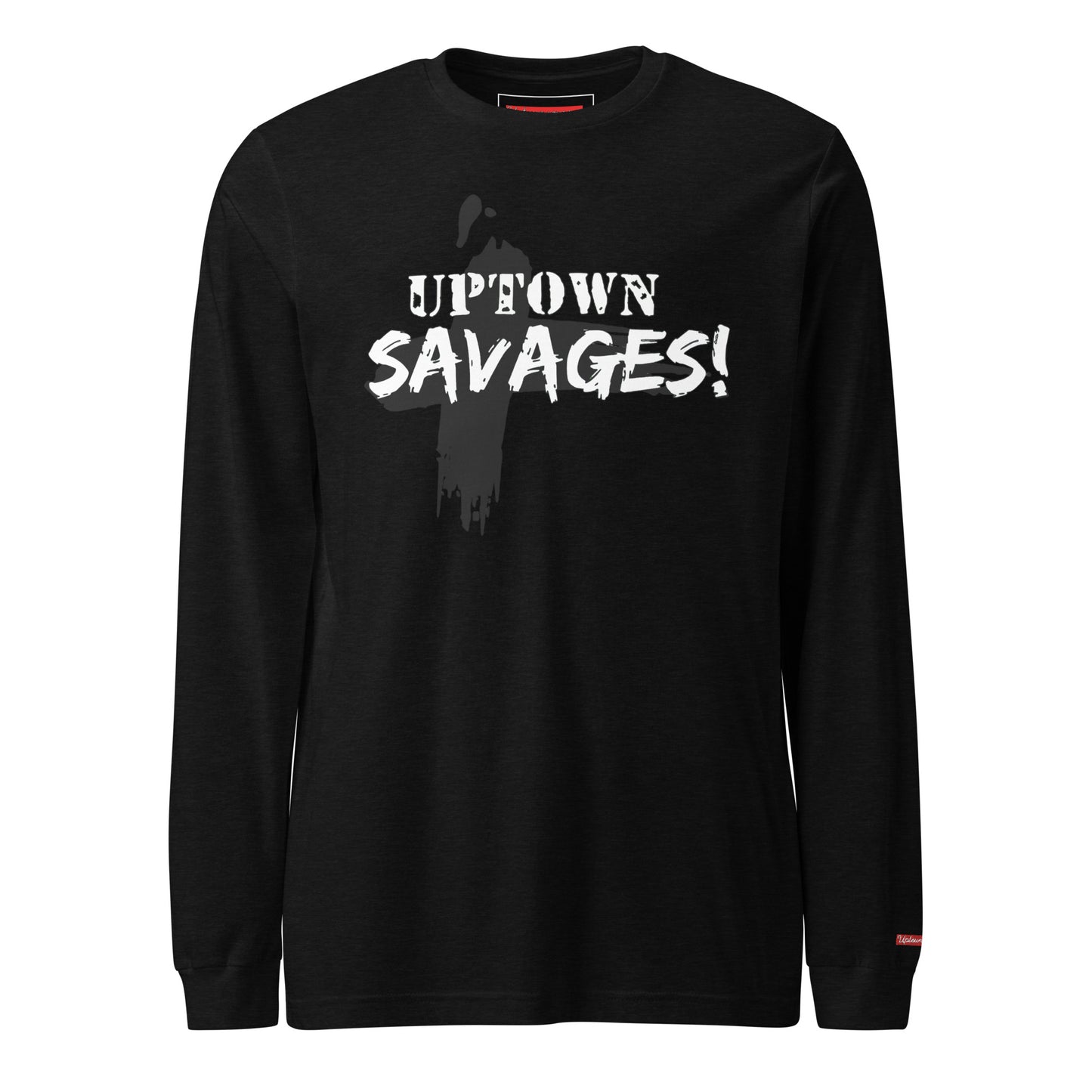 uptown savages logo white on black