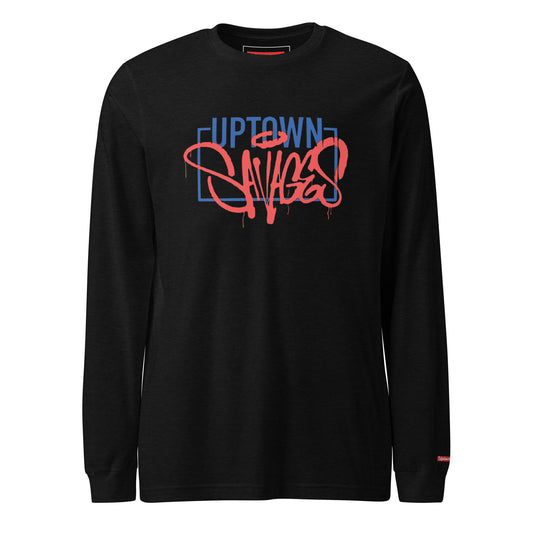 uptown savages blue & red box logo