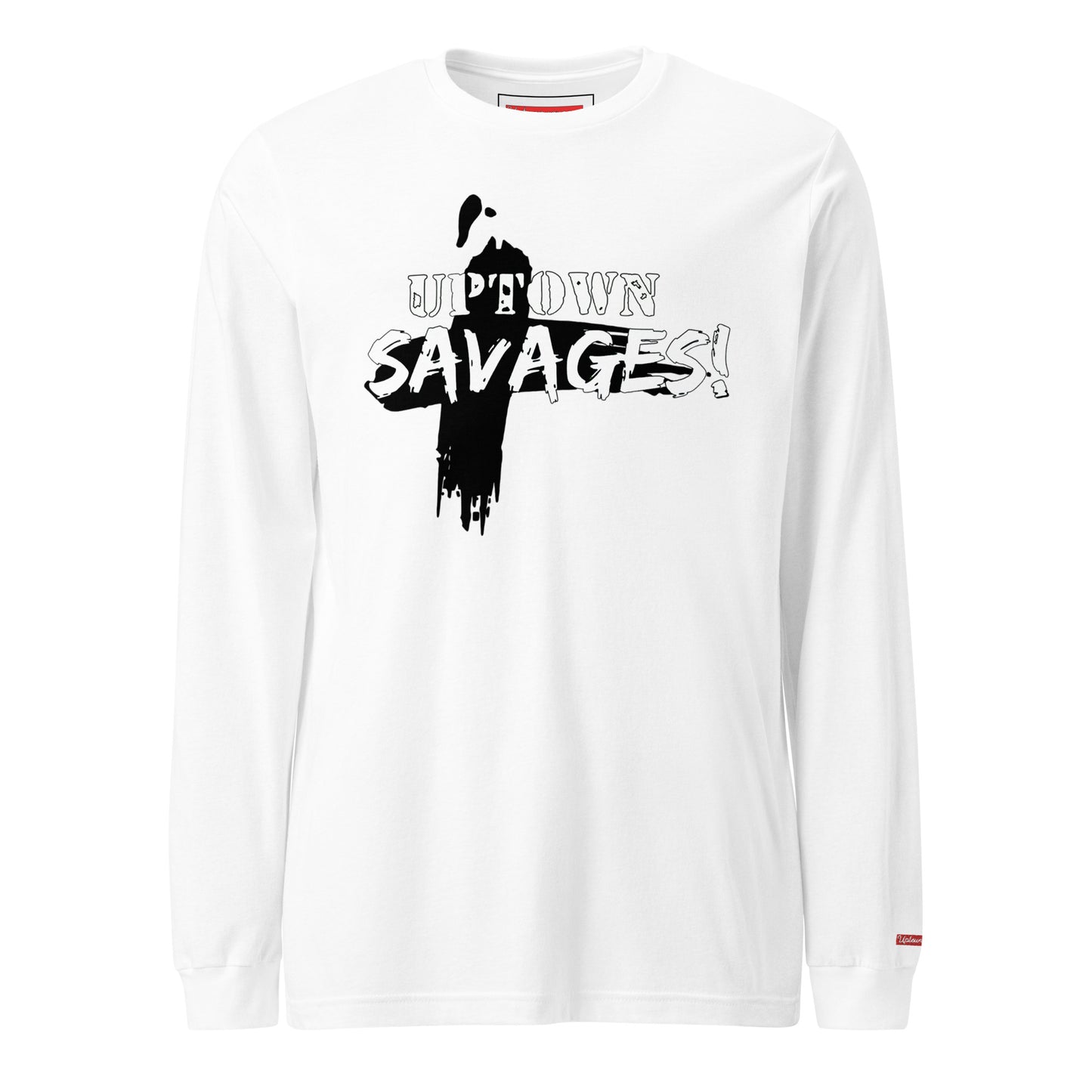 uptown savages logo white on black