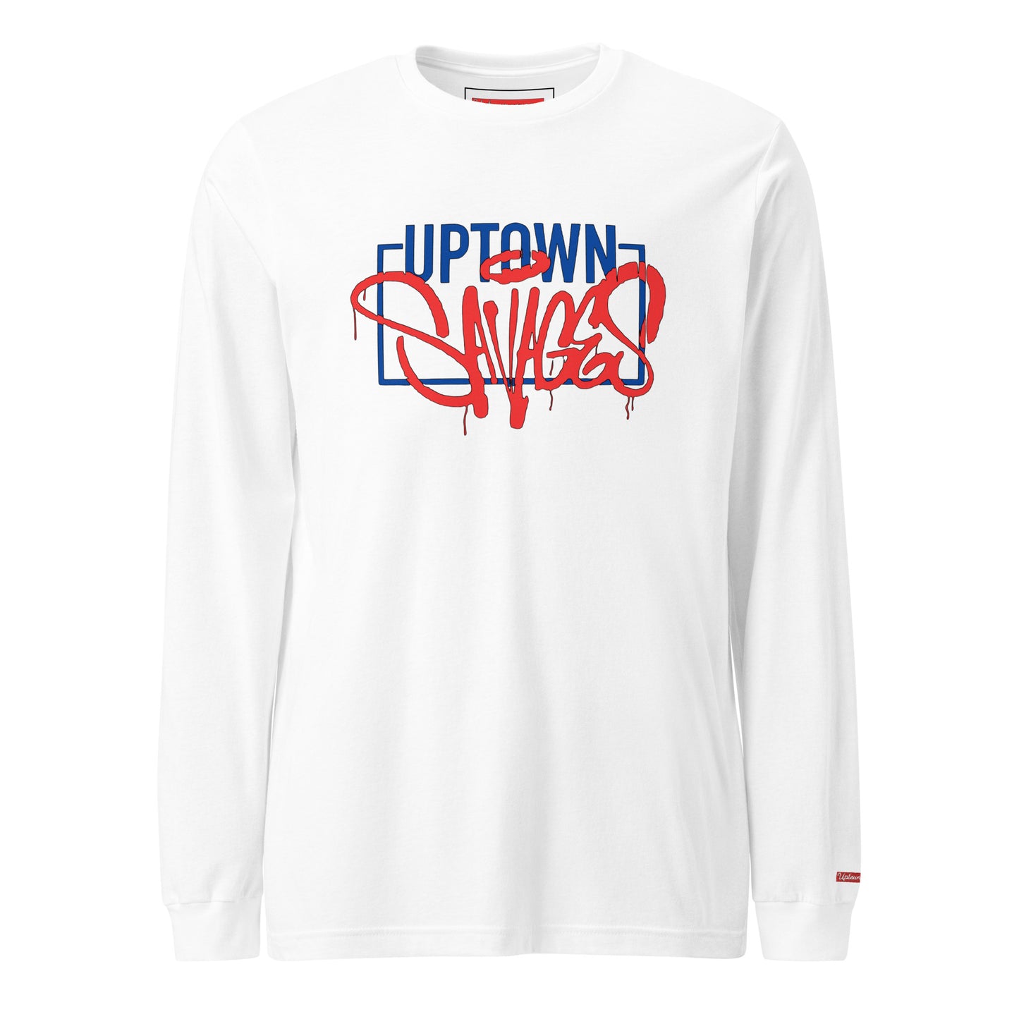 uptown savages blue & red box logo