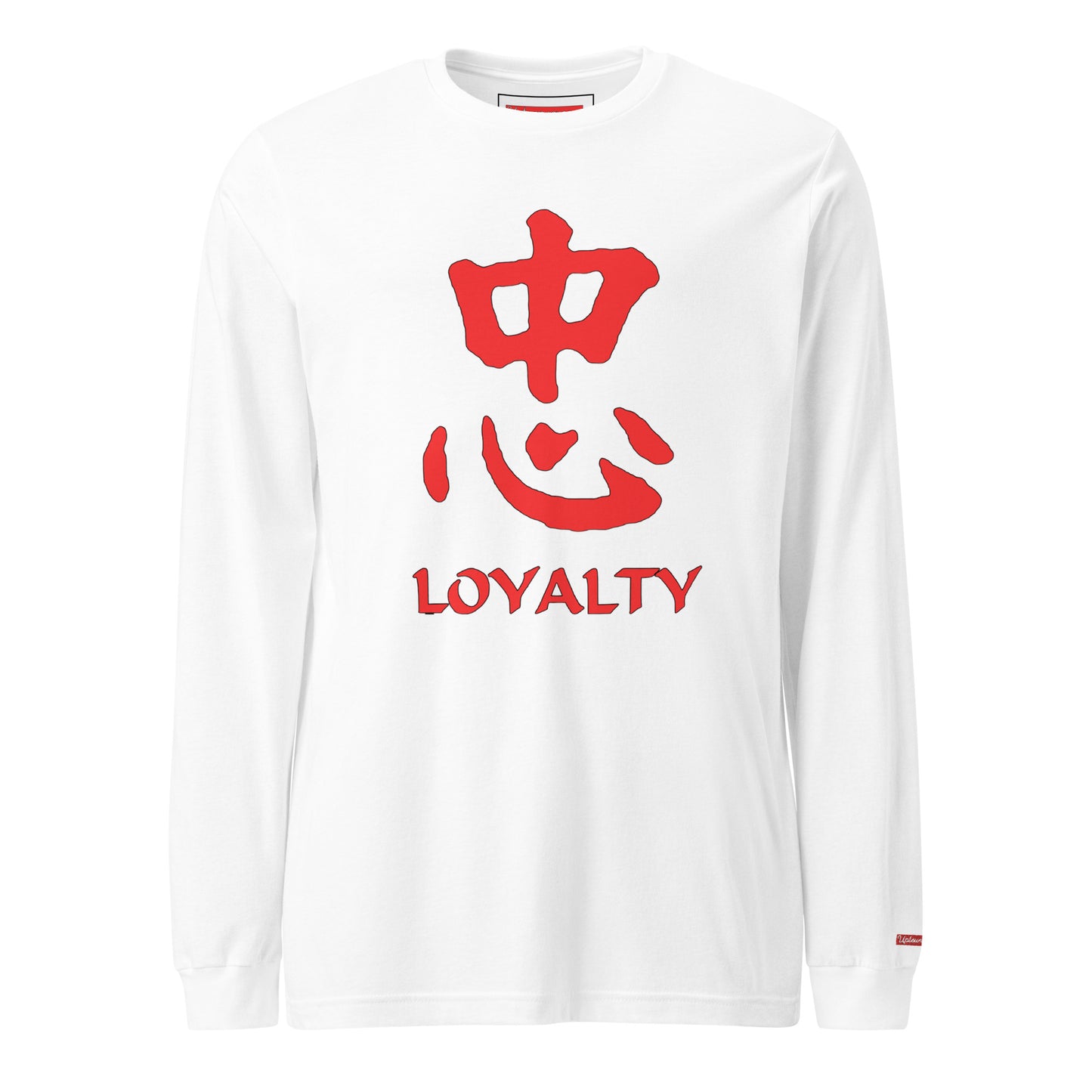 LOYALTY red on white