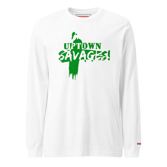 UPTOWN SAVAGES transfer logo green