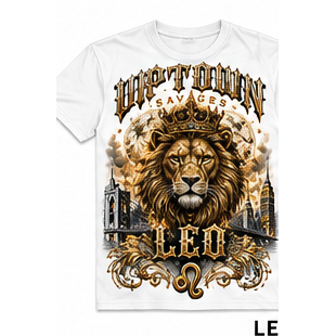 UPTOWN SAVAGES Leo white T-shirt